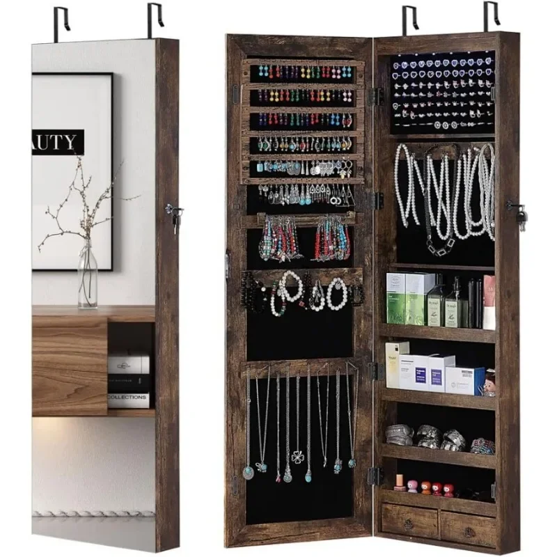 Full Length Mirror Jewelry Armoire - Full Length Mirror Jewelry Cabinet, 6