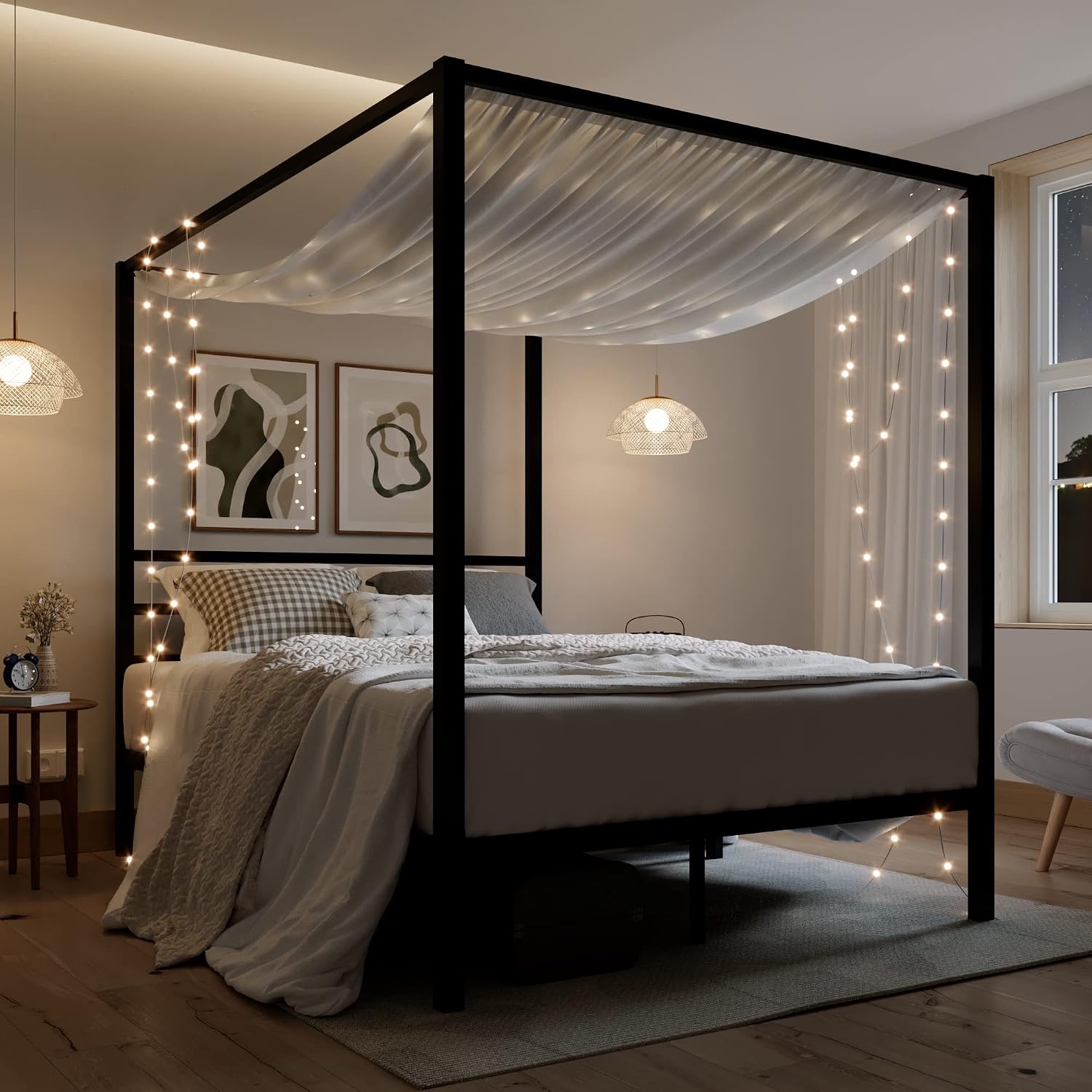 Canopy Bed Frame Metal Queen - Metal Canopy Bed Frame Queen Size