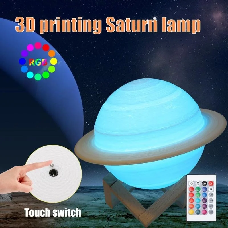 Floating Nightstand With Led Light - Đèn Ngủ LED 3D In Sao