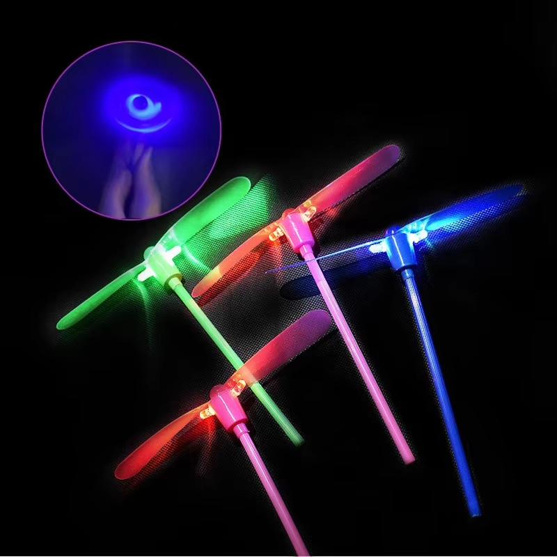 Floating Nightstand With Led Light - LED Luminous Bamboo Dragonfly Flying Toy