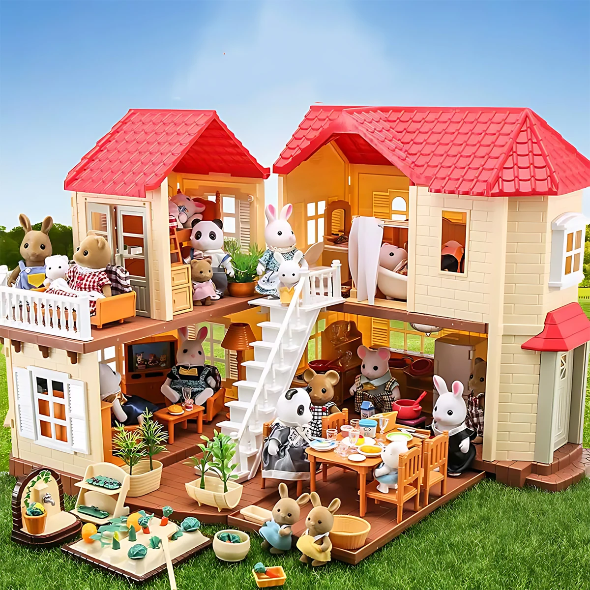 Bedroom Furniture - Miniature Furniture 1:12 Dollhouse Kitchen Livingroom