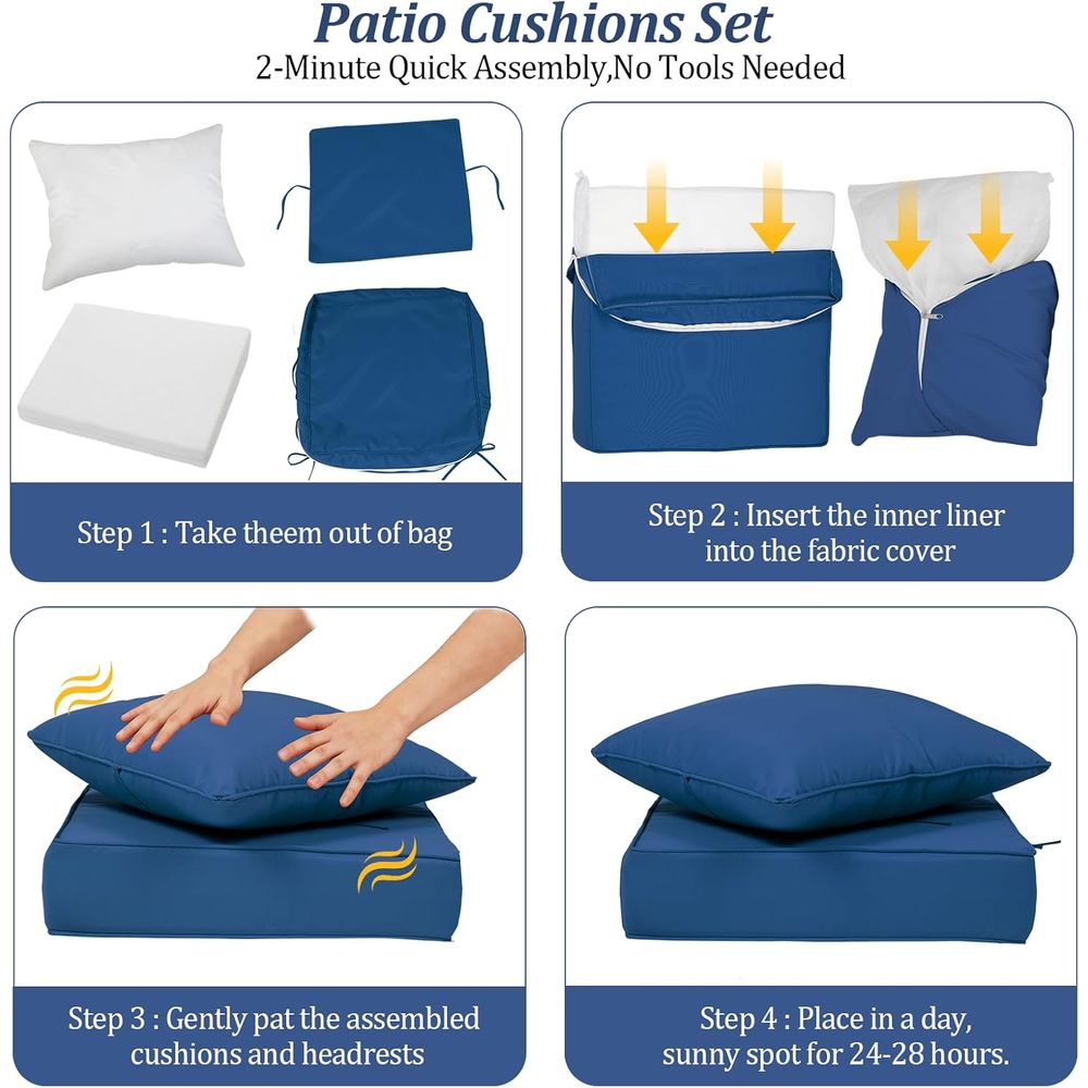24x24 Outdoor Deep Seat Cushio - đánh giá và giá Outdoor Furniture