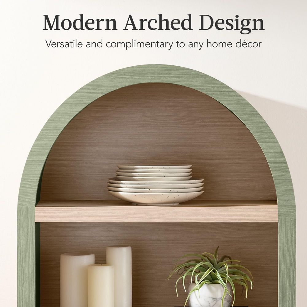 71 Tall Arched Kitchen Pantry, - đánh giá và giá Storage