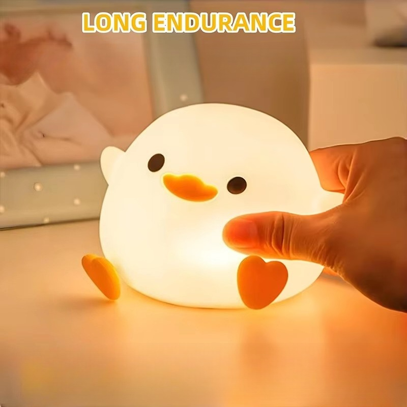 Cute Duck Cartoon Animals Sili - đánh giá và giá Floating Nightstand With Led Light