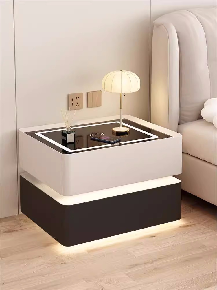 Solid Wood Smart Bedside Table - đánh giá và giá Solid Wood Nightstand 2 Drawers