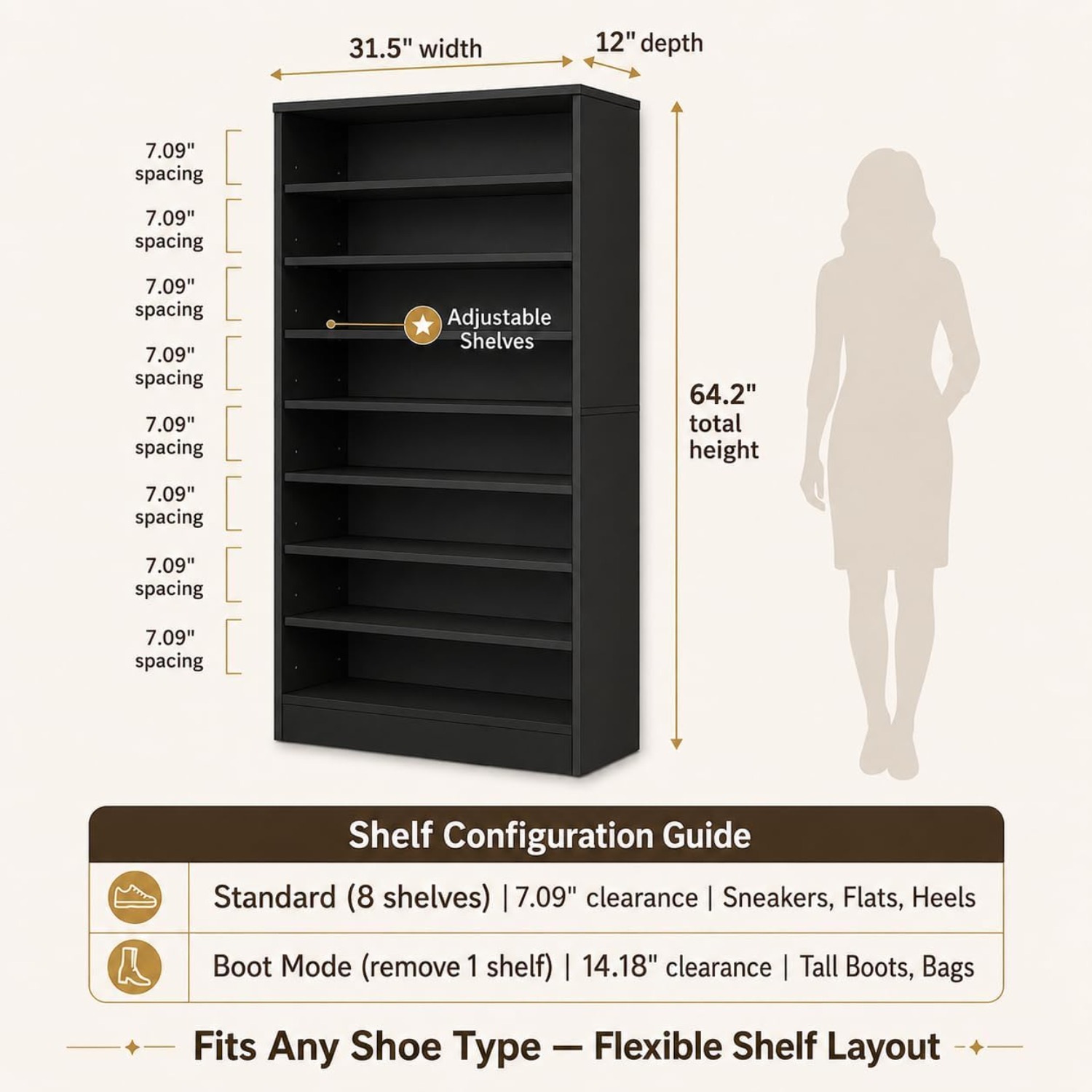 9-Tier Tall Shoe Rack Cabinet  - đánh giá và giá Shoe Rack Cabinet Narrow Entryway