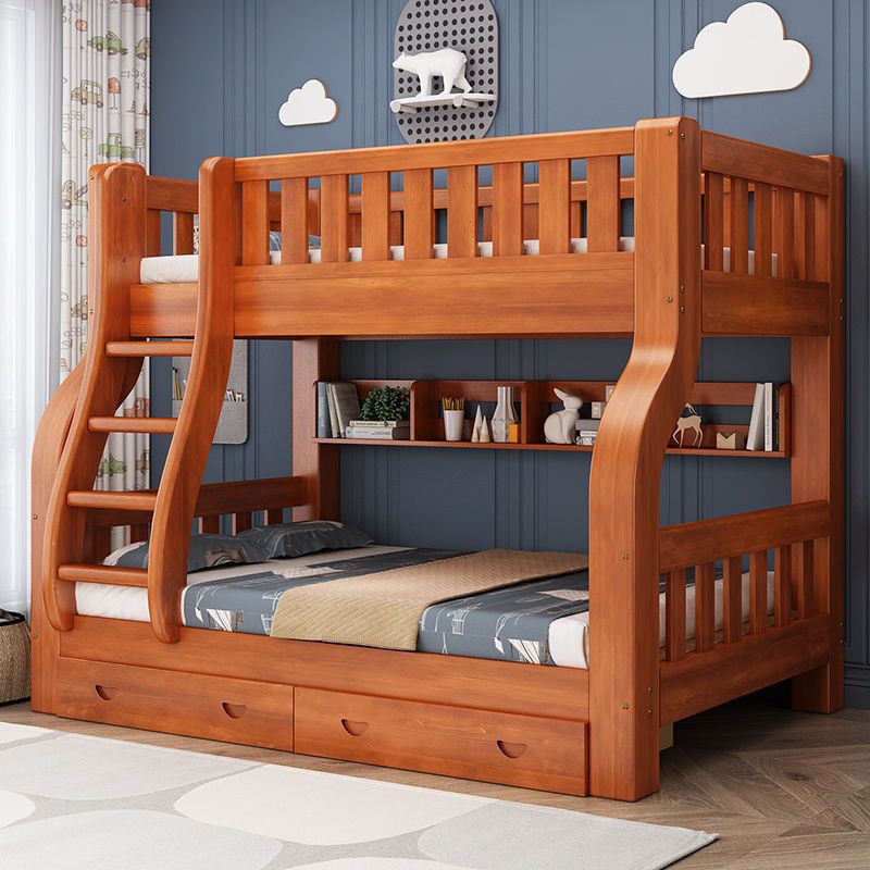 ko- Girls Adults Solid Wood Fr - đánh giá và giá Bunk Bed With Stairs And Slide