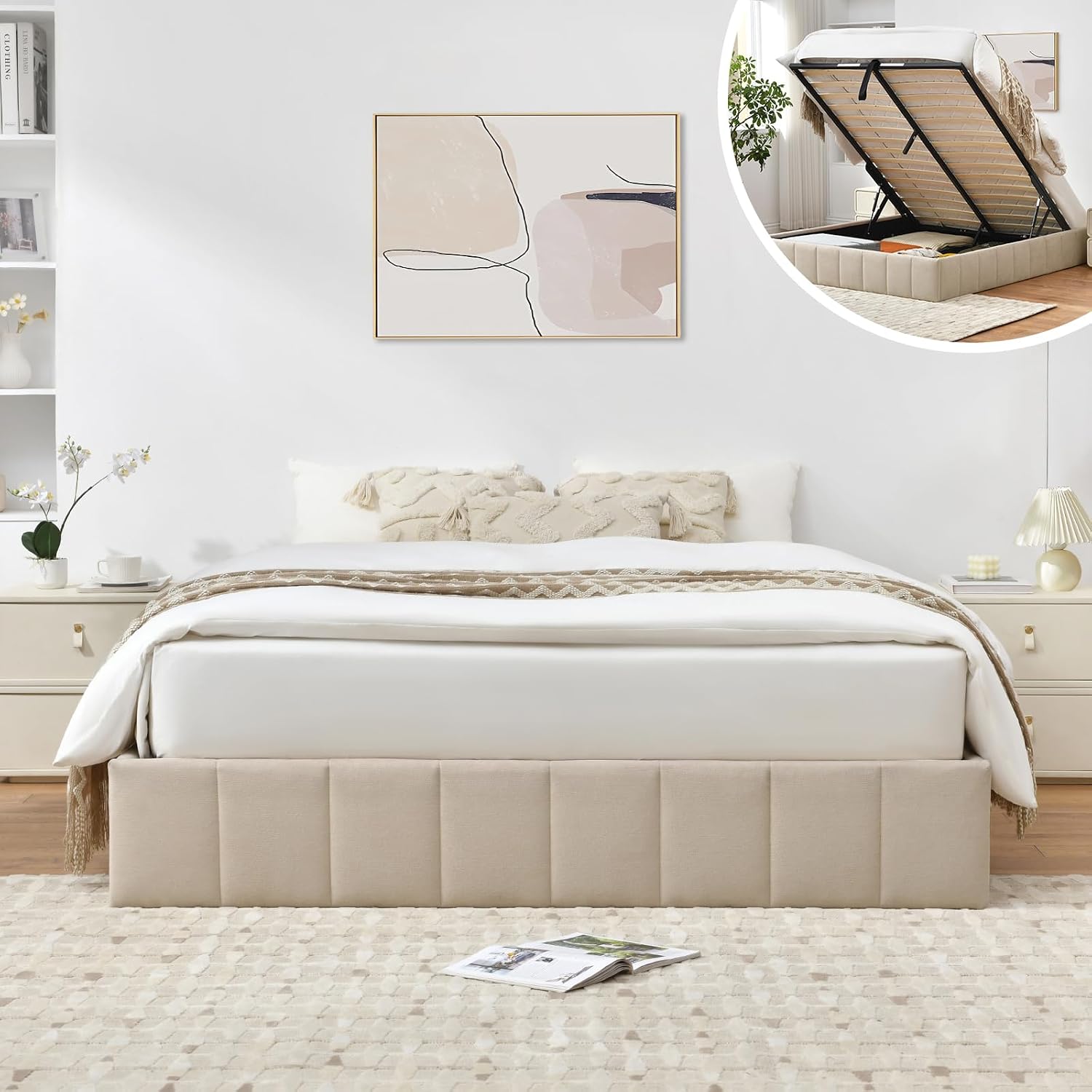 Full Size Lift Up Storage Bed  - đánh giá và giá Gas Lift Storage Bed Hydraulic
