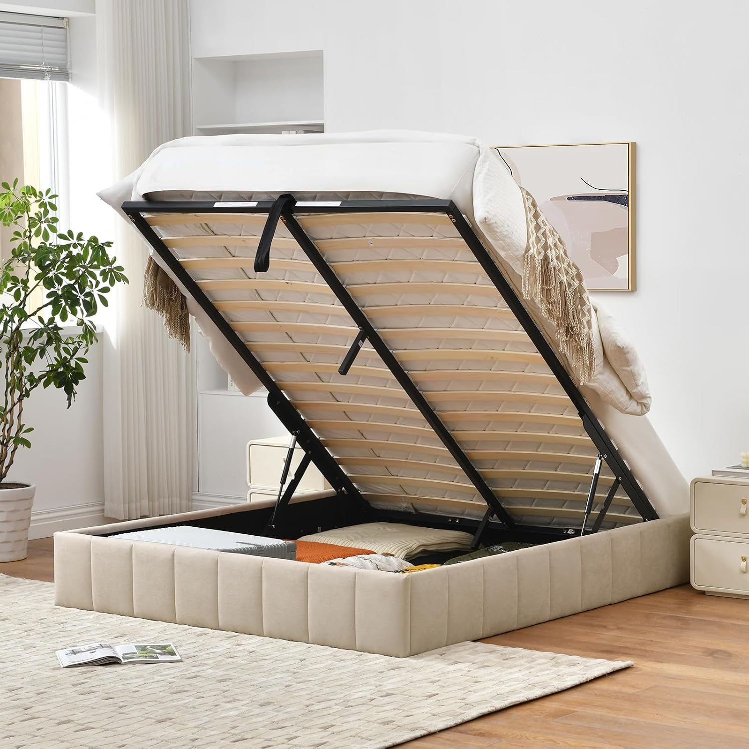 Full Size Lift Up Storage Bed  - đánh giá và giá Gas Lift Storage Bed Hydraulic