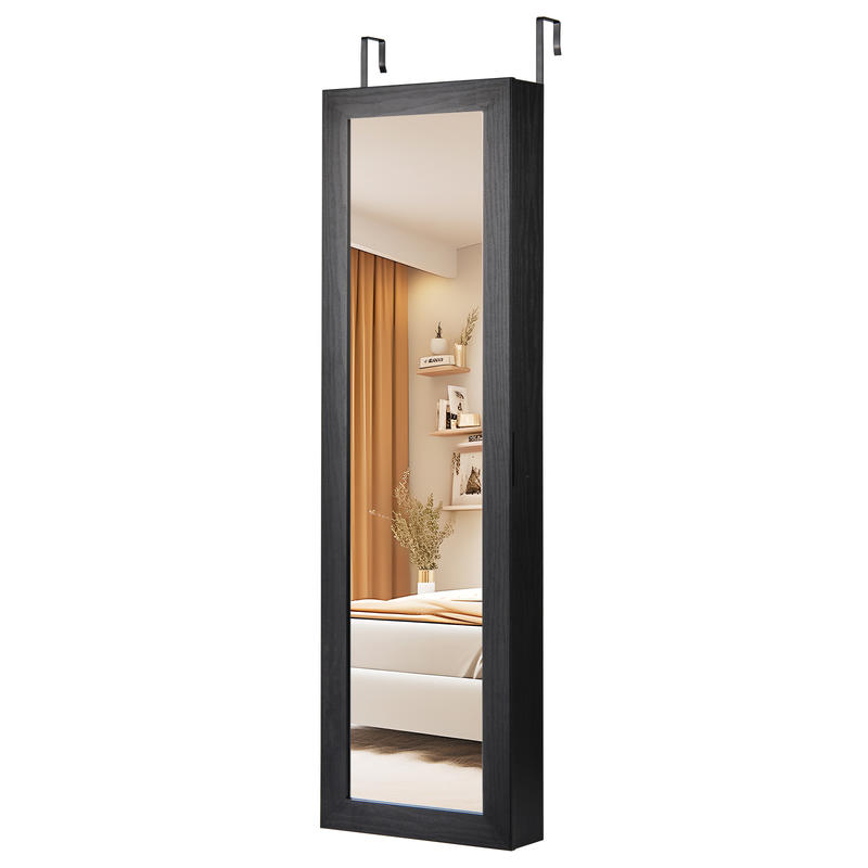 Locked Jewelry Armoire, Wall M - đánh giá và giá Full Length Mirror Jewelry Armoire