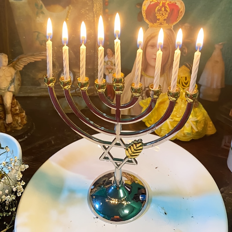 Hanukkah Menorah 9 Branch Cand - đánh giá và giá Tables