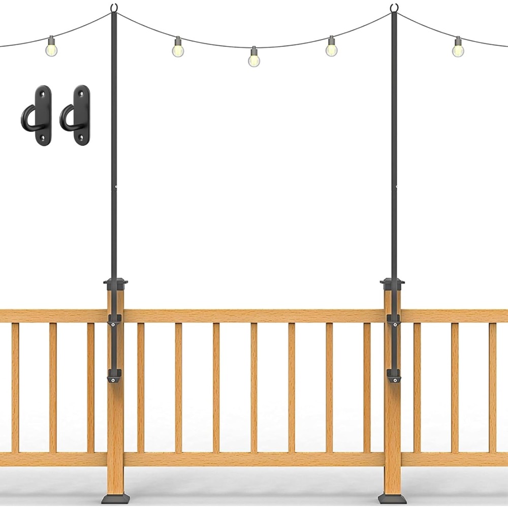 2 pack string light poles - st - đánh giá và giá Outdoor Furniture