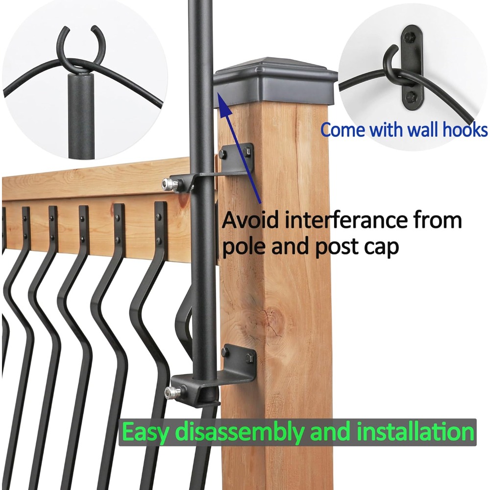 2 pack string light poles - st - đánh giá và giá Outdoor Furniture