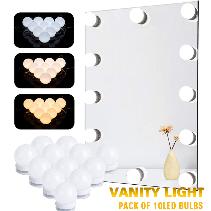 LED Makeup Mirror Light Bulbs  - đánh giá và giá Dressing Table Vanity With Lighted Mirror
