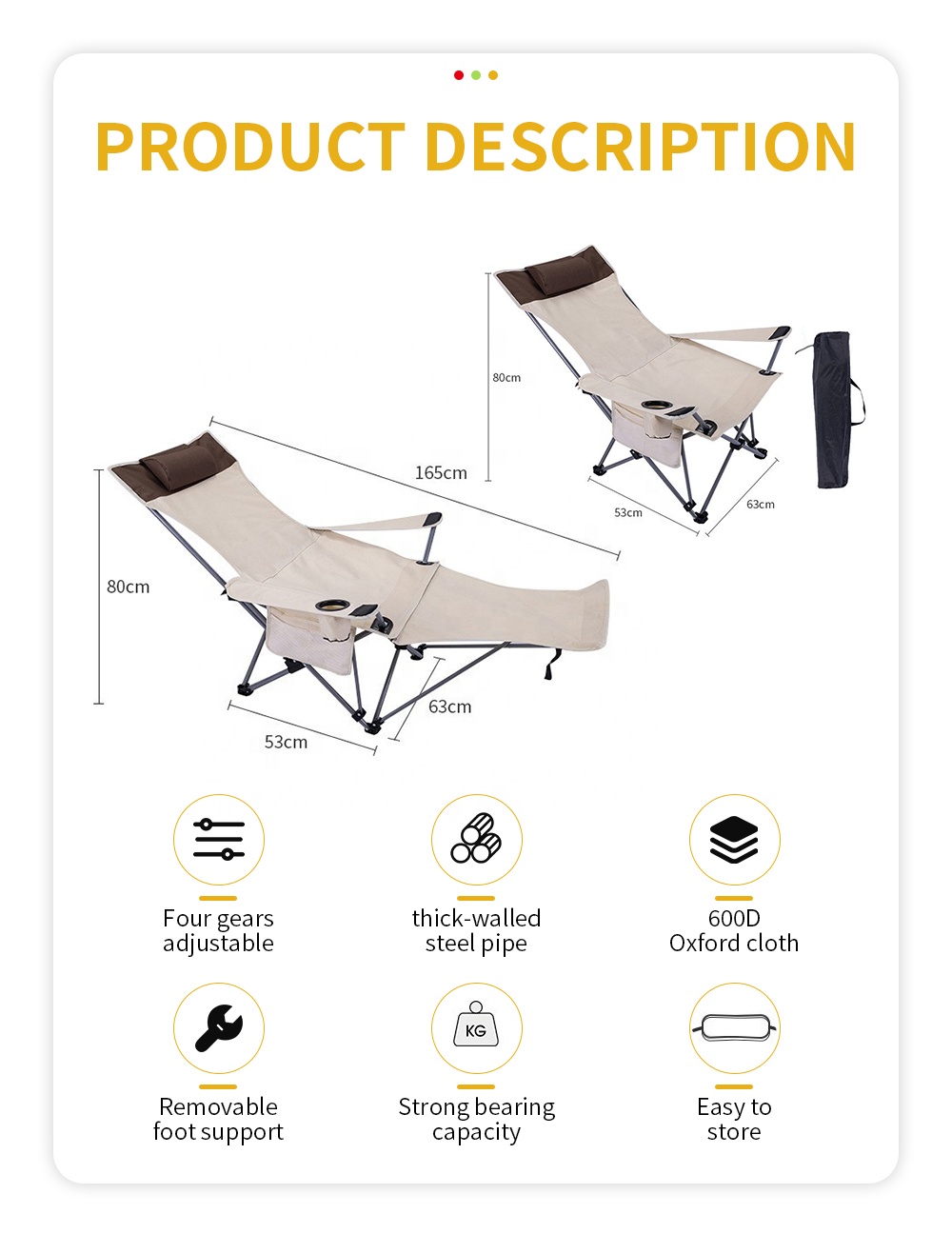 Portable Folding Reclining Cha - đánh giá và giá Outdoor Furniture