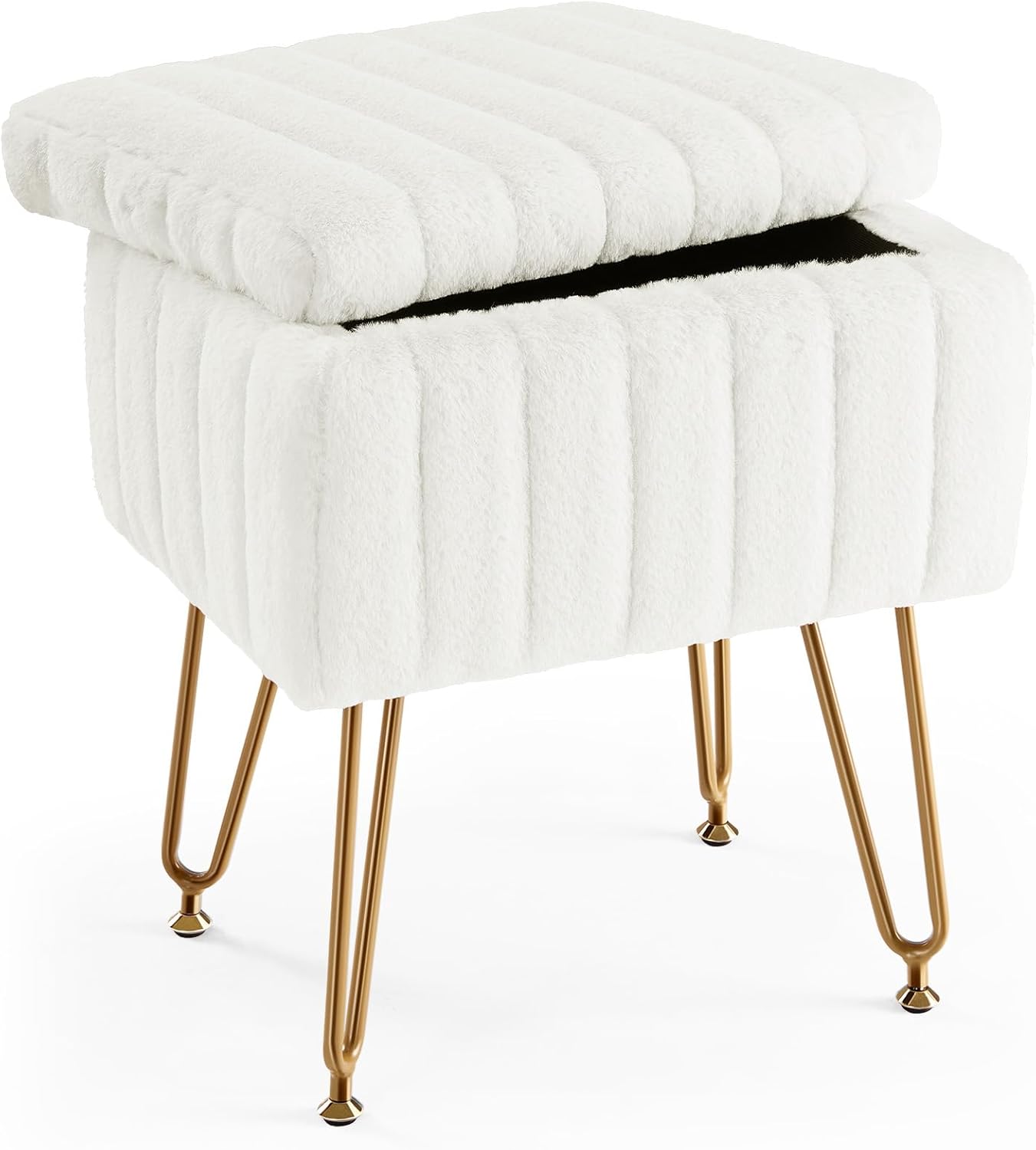 White Storage Vanity Stool, Fa - đánh giá và giá Bedroom Furniture
