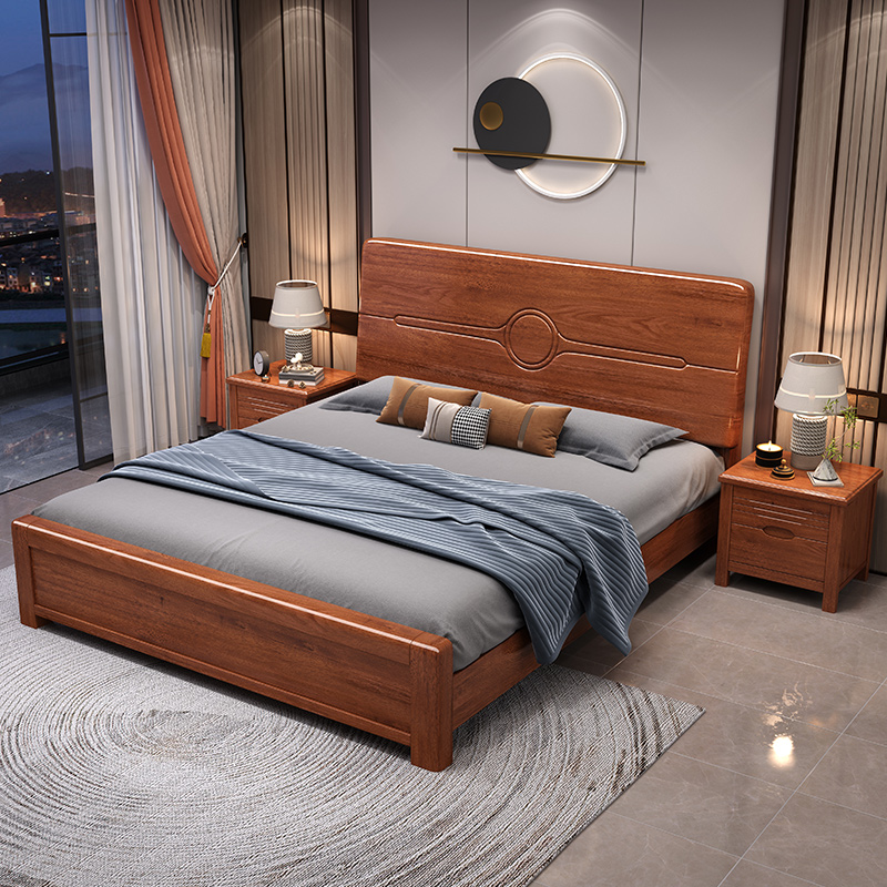 @￥Walnut Solid Wood Bed Simple - đánh giá và giá Gas Lift Storage Bed Hydraulic