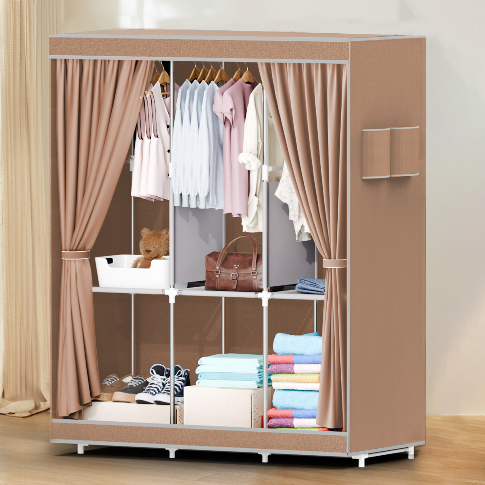 51-Inch Portable Closet Wardro - đánh giá và giá Wardrobe Closet Portable Fabric Cover