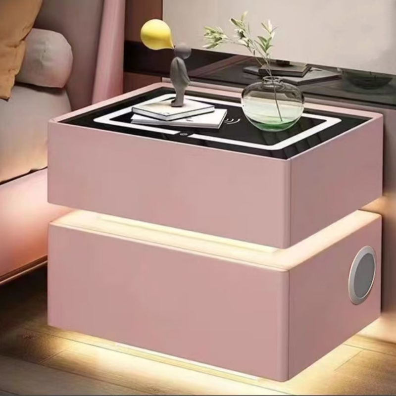 Modern Style Solid Wood Bedsid - đánh giá và giá Solid Wood Nightstand 2 Drawers