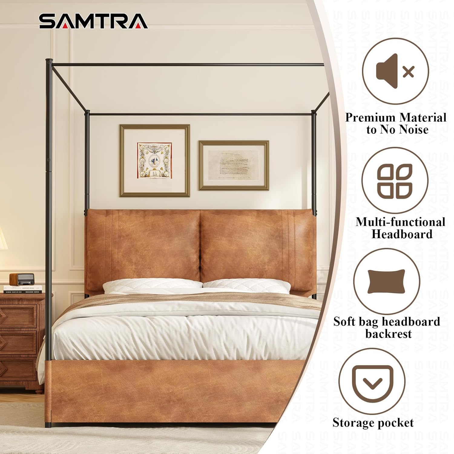 Queen Canopy Bed Frame with Ta - đánh giá và giá Canopy Bed Frame Metal Queen