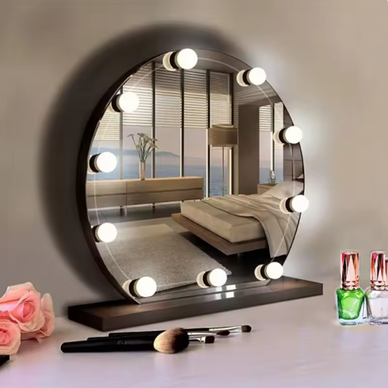 LED Lady Beauty Makeup Lights  - đánh giá và giá Dressing Table Vanity With Lighted Mirror