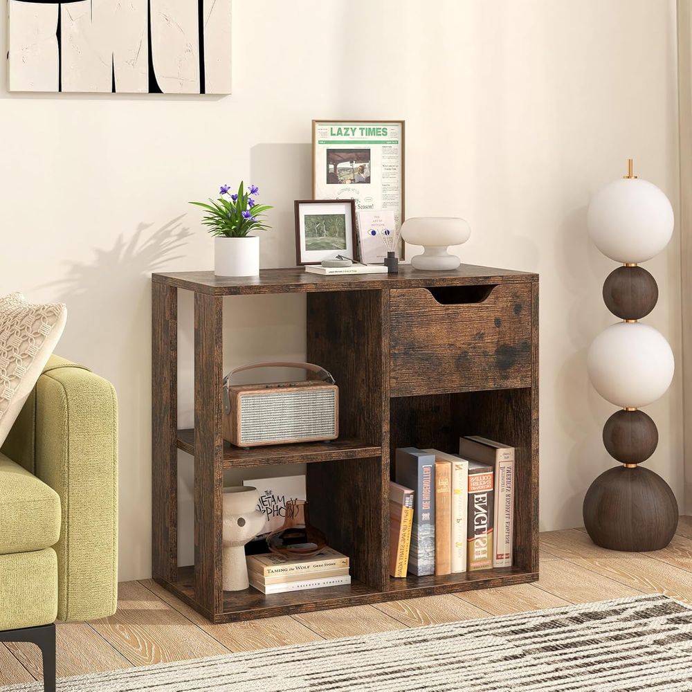 3-Tier Wooden Cube Bookshelf f - đánh giá và giá Storage