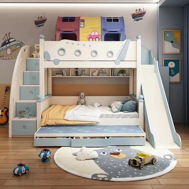 High Quality Wooden Princess S - đánh giá và giá Bunk Bed With Stairs And Slide