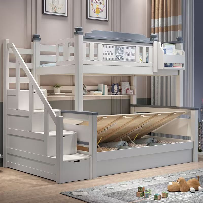 ！@2025 Cheap Wooden Kids Bedro - đánh giá và giá Bunk Bed With Stairs And Slide