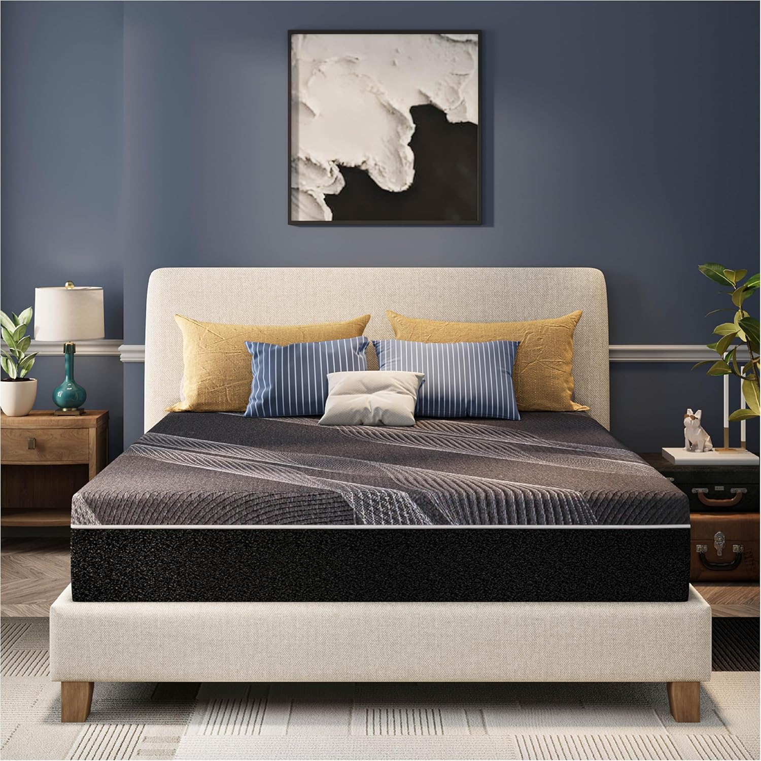 12 Inch Queen Mattress, Bamboo - đánh giá và giá Memory Foam Mattress In A Box Queen