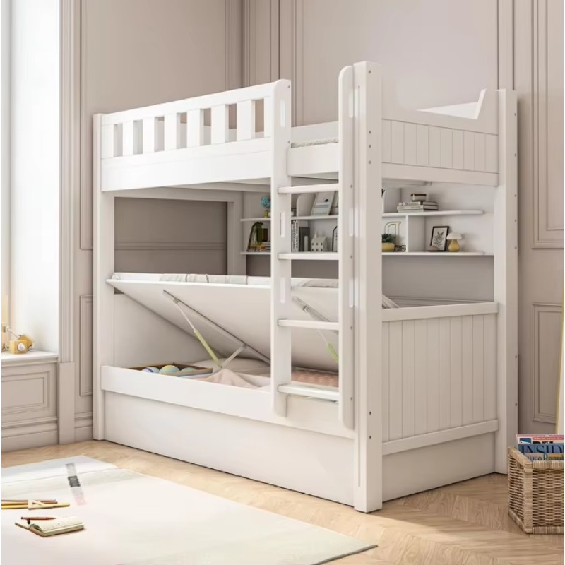 Bedroom Furniture Children Bed - đánh giá và giá Bunk Bed With Stairs And Slide