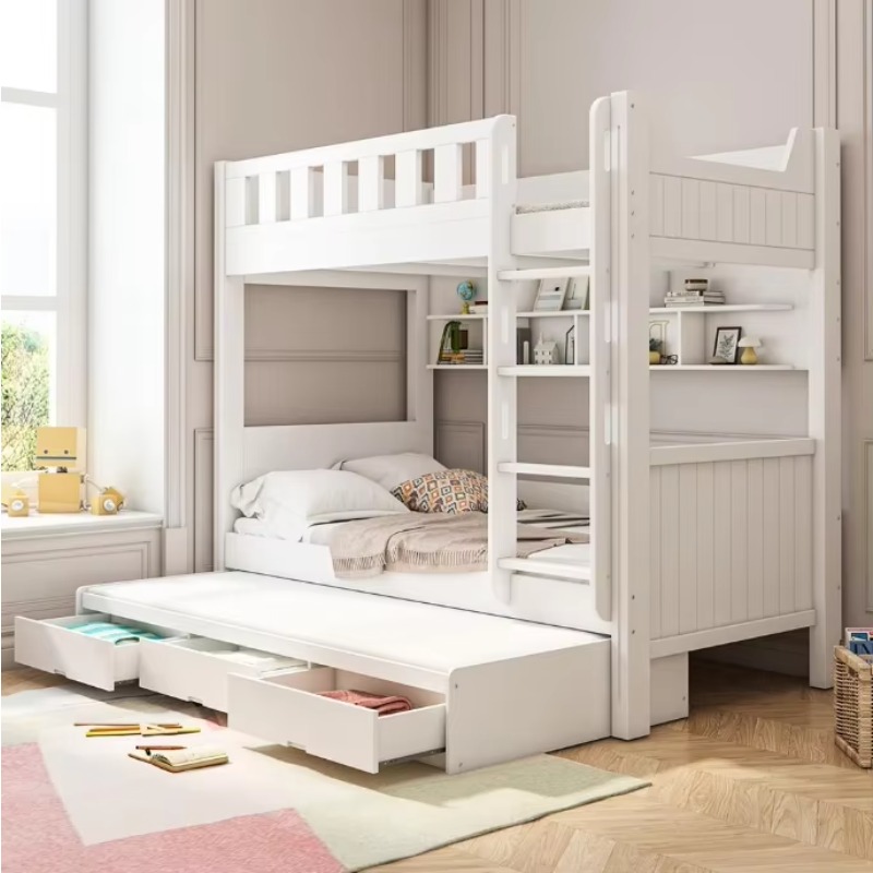 Bedroom Furniture Children Bed - đánh giá và giá Bunk Bed With Stairs And Slide