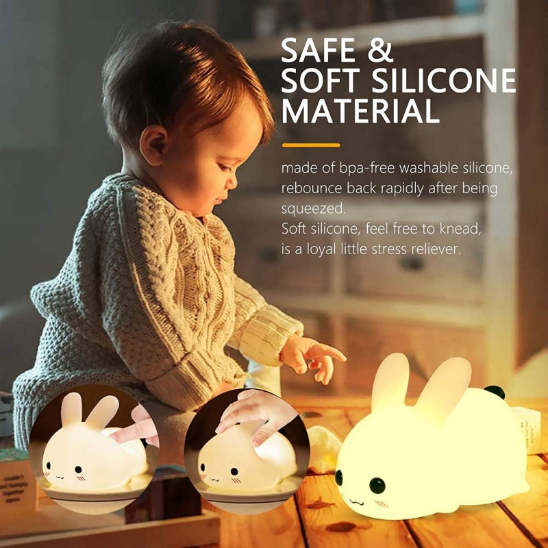 LED Rabbit Night Light Remote  - đánh giá và giá Floating Nightstand With Led Light