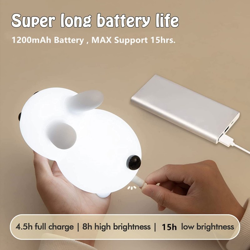 LED Rabbit Night Light Remote  - đánh giá và giá Floating Nightstand With Led Light