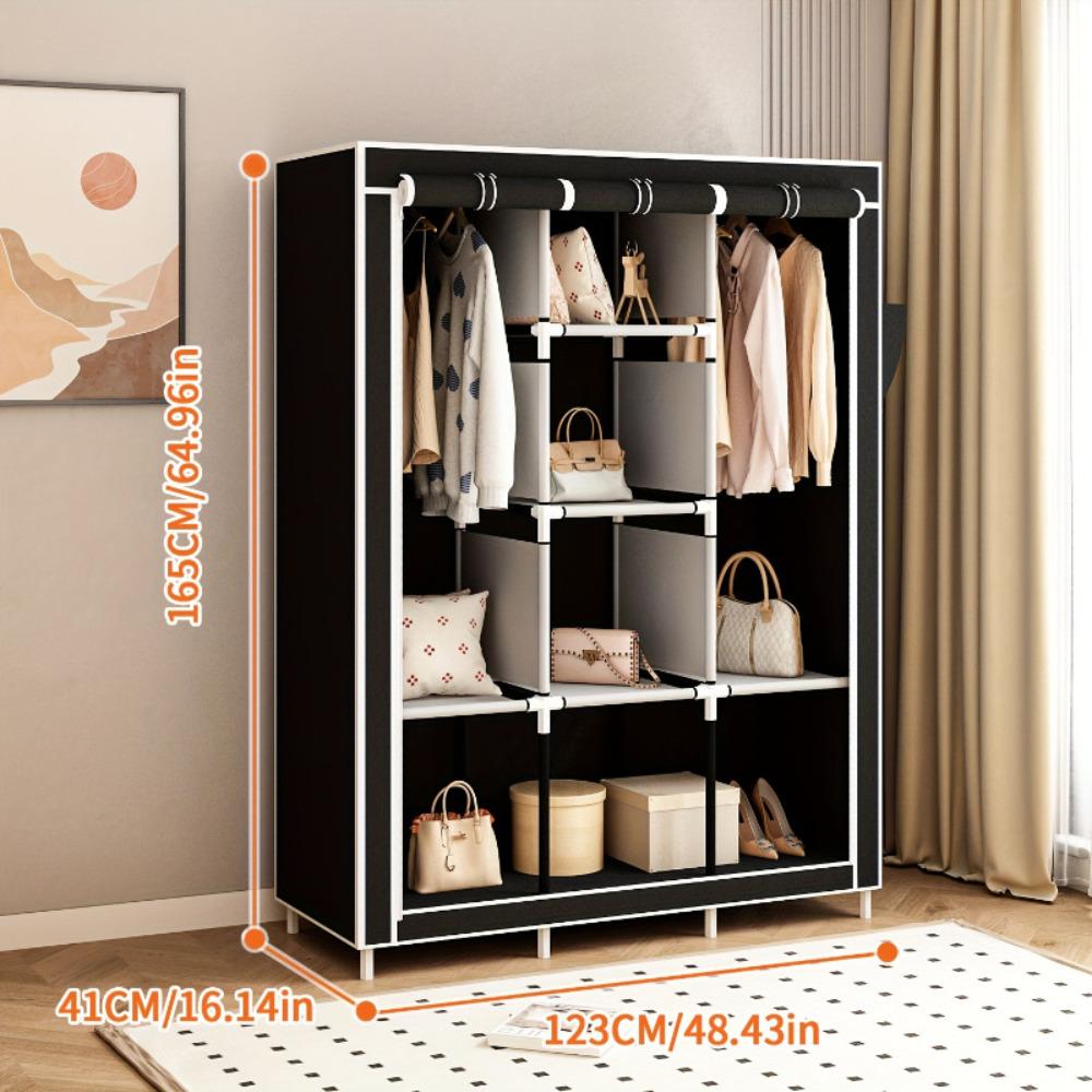 64 Inch Portable Clothes Wardr - đánh giá và giá Wardrobe Closet Portable Fabric Cover