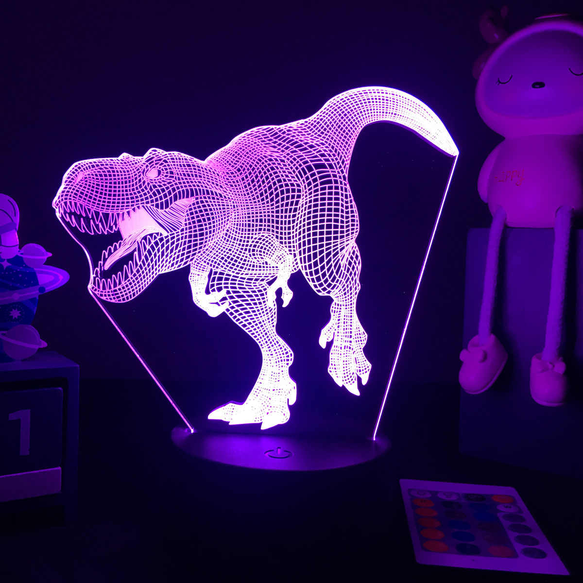 3D LED Dinosaur Nightlight For - đánh giá và giá Floating Nightstand With Led Light