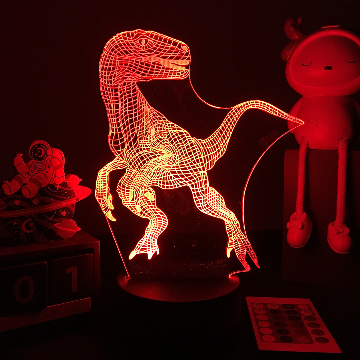 3D LED Dinosaur Nightlight For - đánh giá và giá Floating Nightstand With Led Light