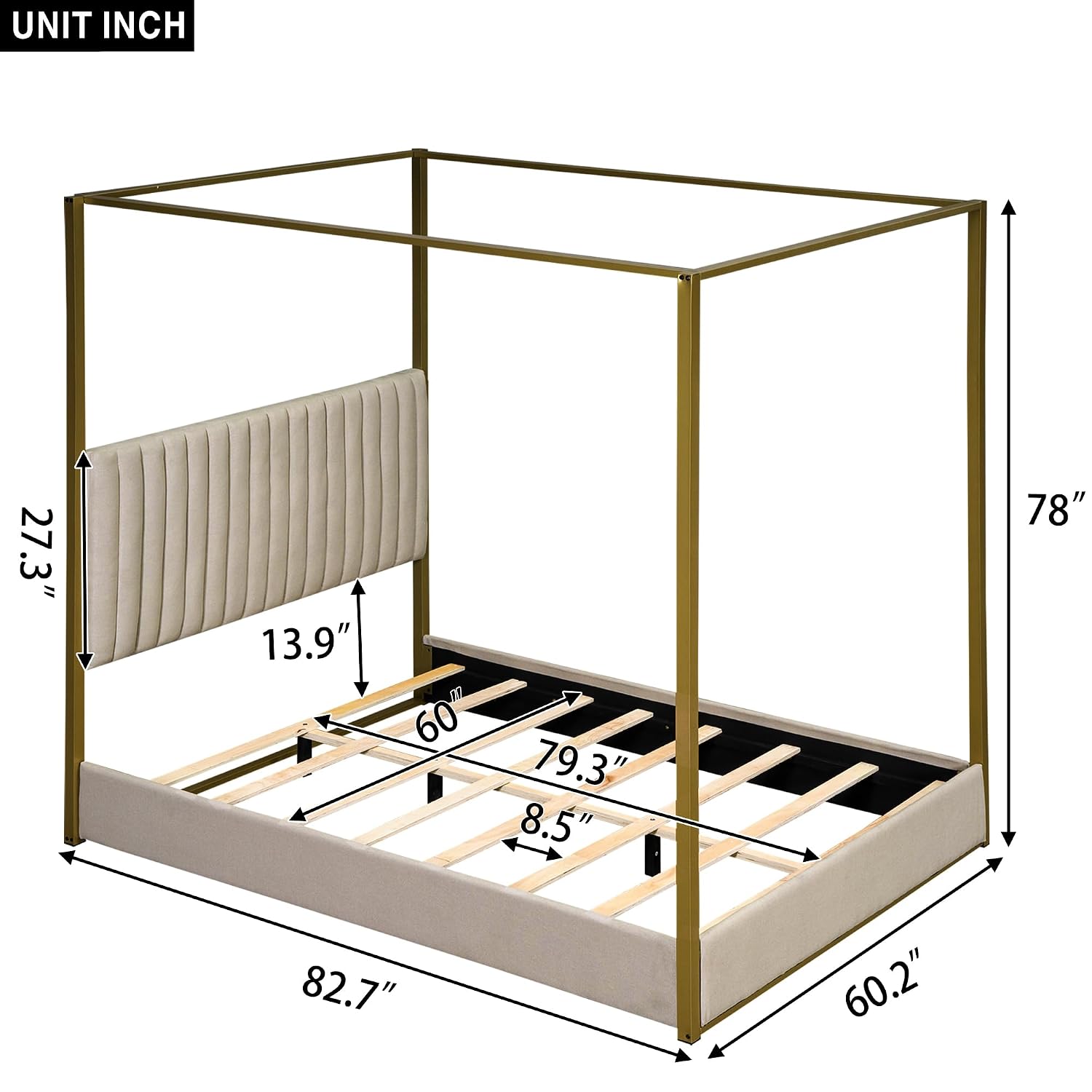 Modern Canopy Platform Bed Que - đánh giá và giá Canopy Bed Frame Metal Queen