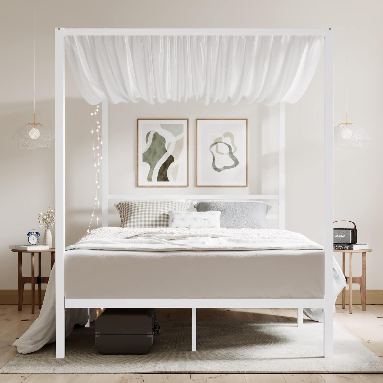 Metal Canopy Bed Frame Queen S - đánh giá và giá Canopy Bed Frame Metal Queen