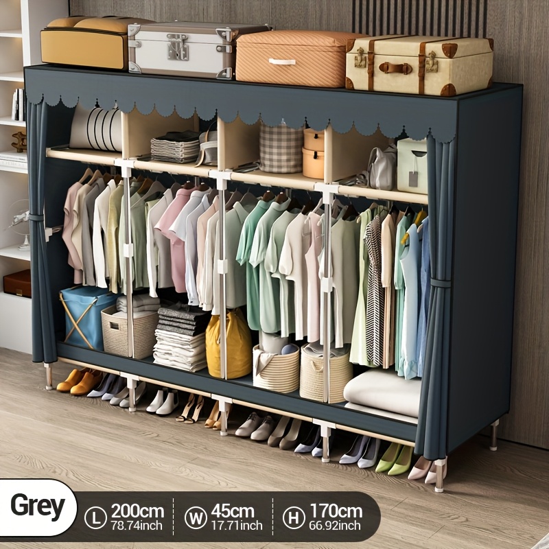 Metal Frame Portable Closet Or - đánh giá và giá Wardrobe Closet Portable Fabric Cover