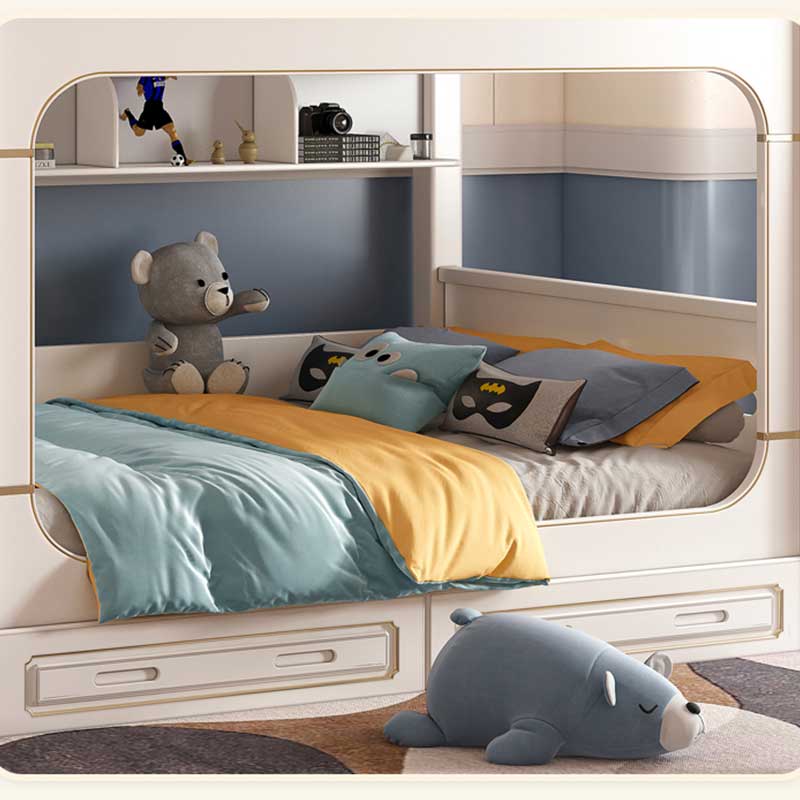 &Modern House White Boys Girl  - đánh giá và giá Bunk Bed With Stairs And Slide