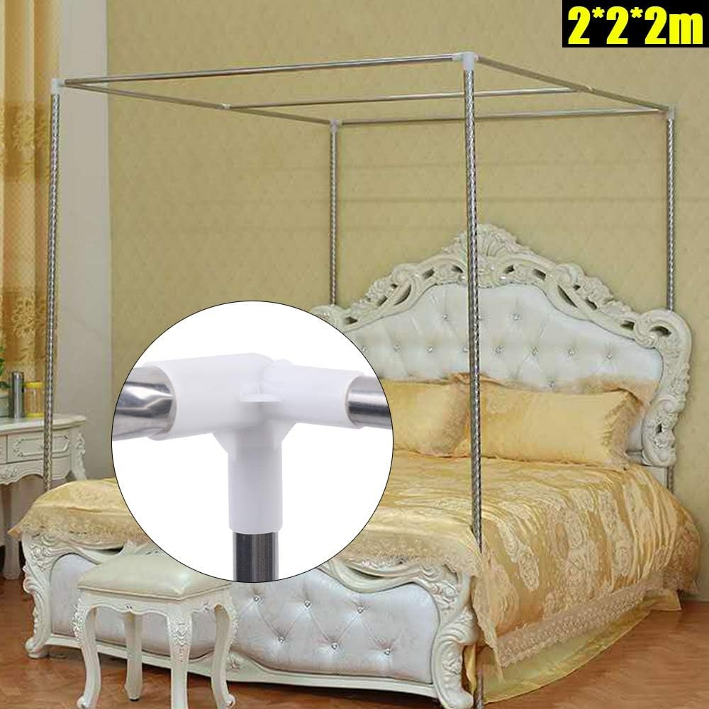 Stainless Steel Canopy Bed Fra - đánh giá và giá Canopy Bed Frame Metal Queen