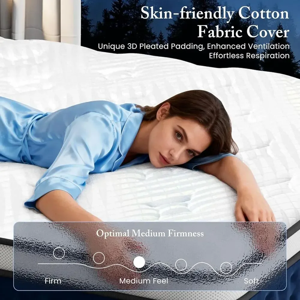 12 Inch Hybrid Mattress Queen  - đánh giá và giá Memory Foam Mattress In A Box Queen