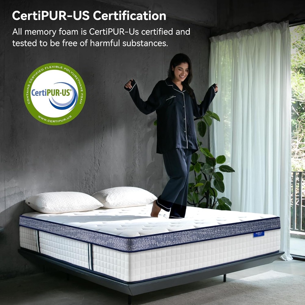 Queen Mattress, 12 Inch Hybrid - đánh giá và giá Memory Foam Mattress In A Box Queen
