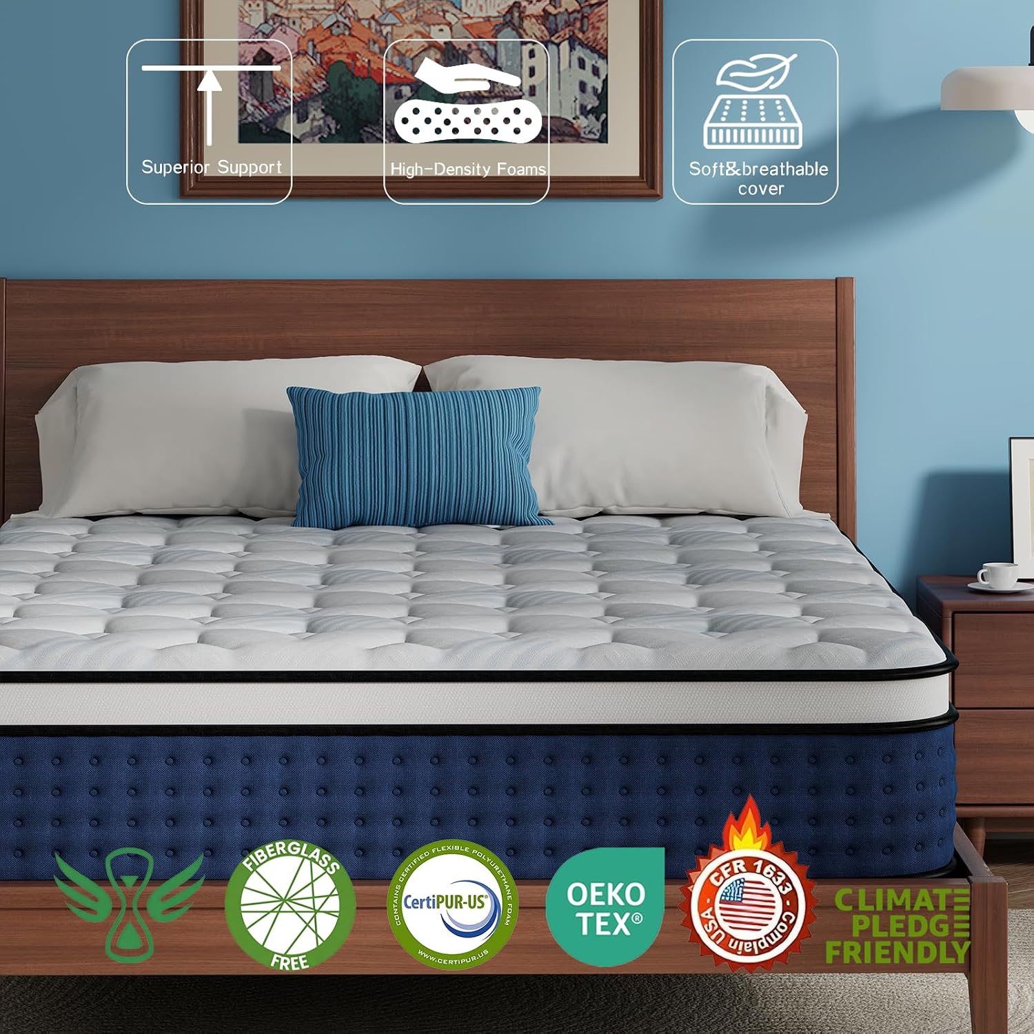 Mattress,Hybrid Queen Size Mat - đánh giá và giá Memory Foam Mattress In A Box Queen
